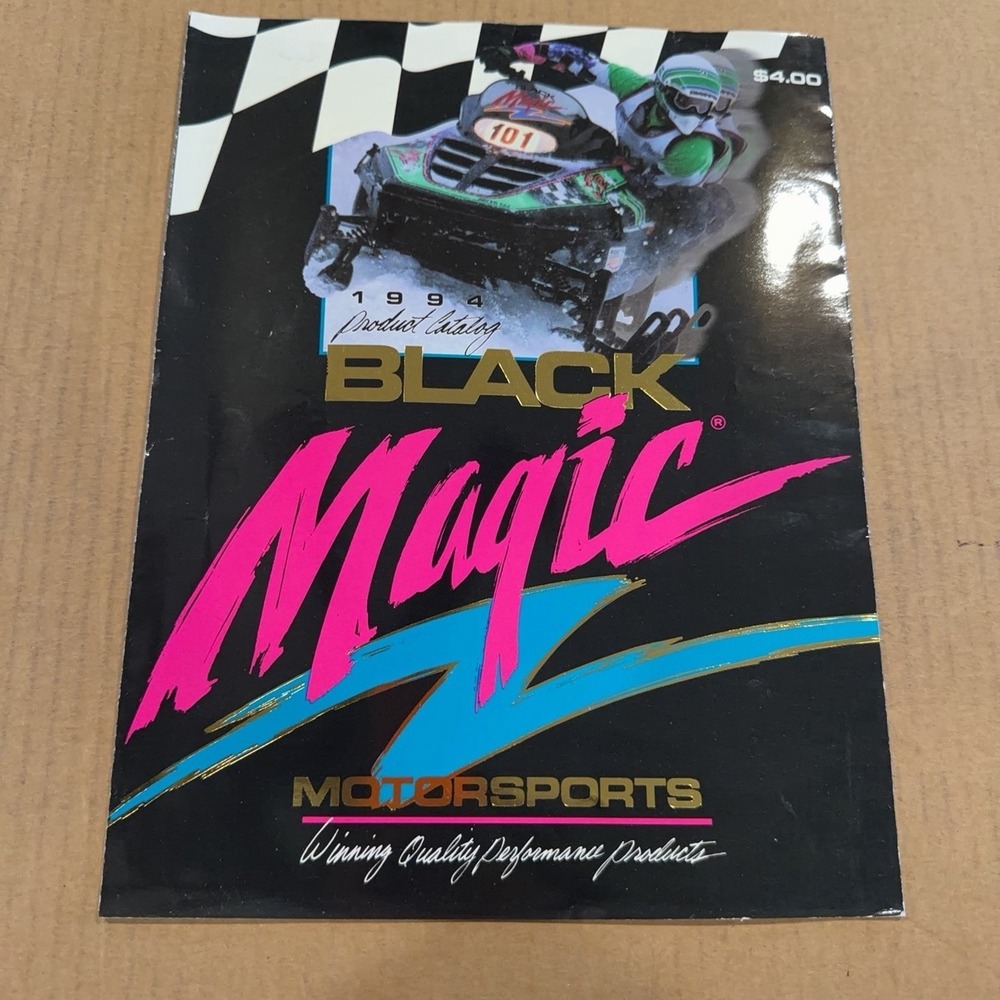 Vtg Black Magic Motorsports 1994 Catalog Snowmobile Thundercat Illustrated